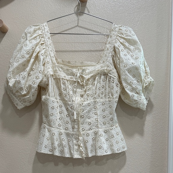 Doen Cream Puff Sleeve Blouse - Picture 5 of 8